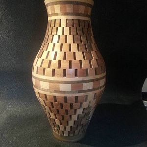 open segmented vase