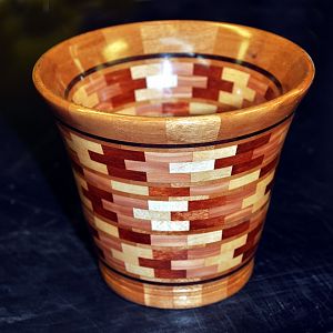 Segmented Wood vase