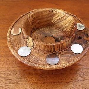 spalted wood and metal