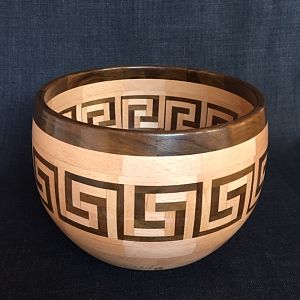 Greek Key Bowl
