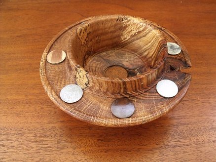 spalted wood and metal