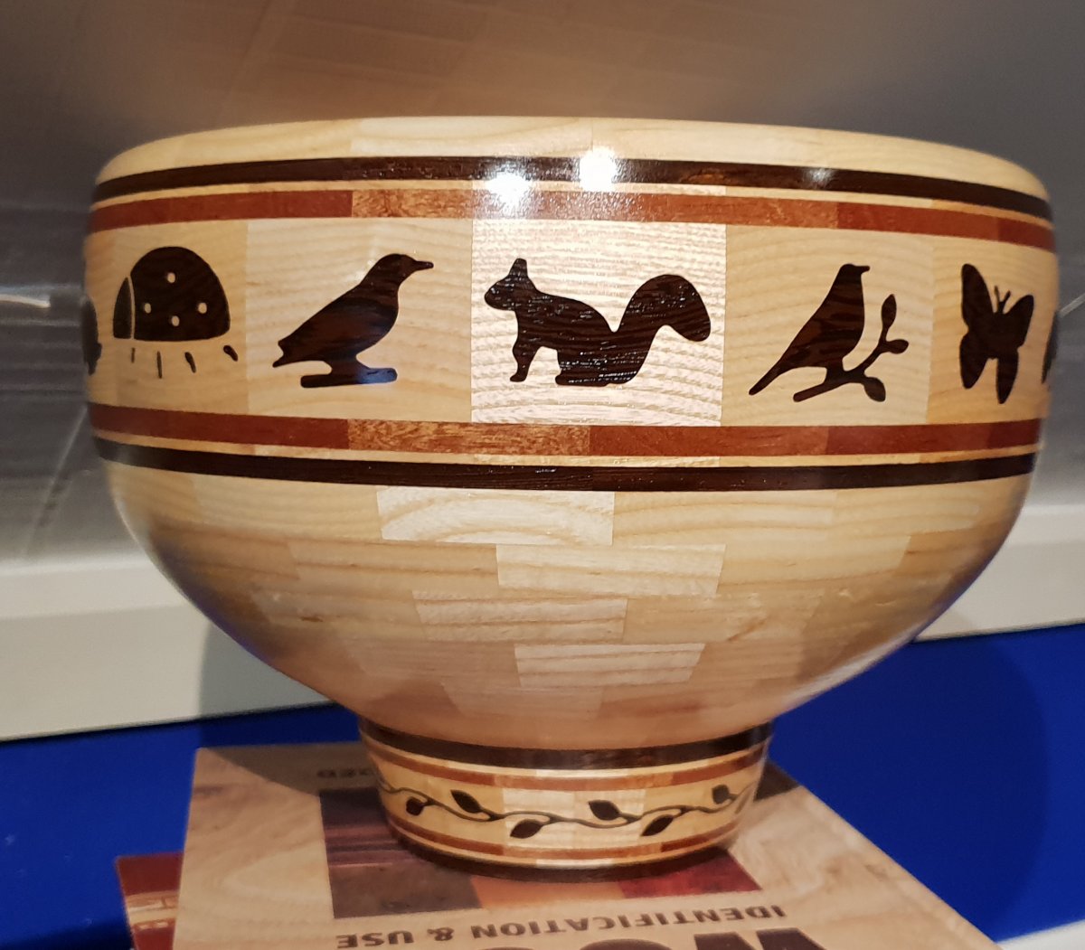nature themed bowl back view