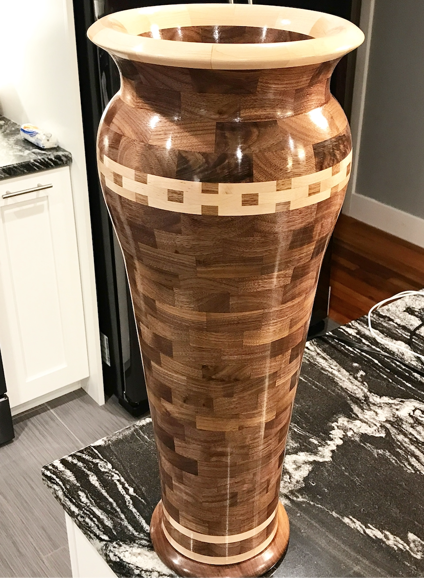 Tall Segmented Vase