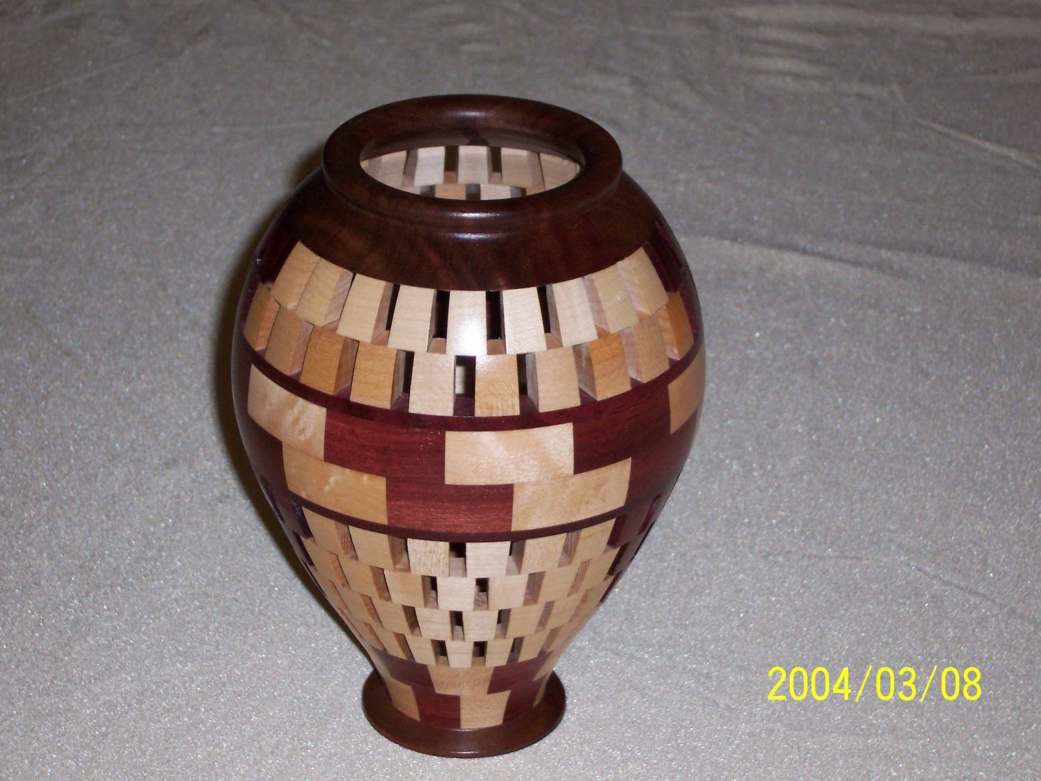 open segment vase