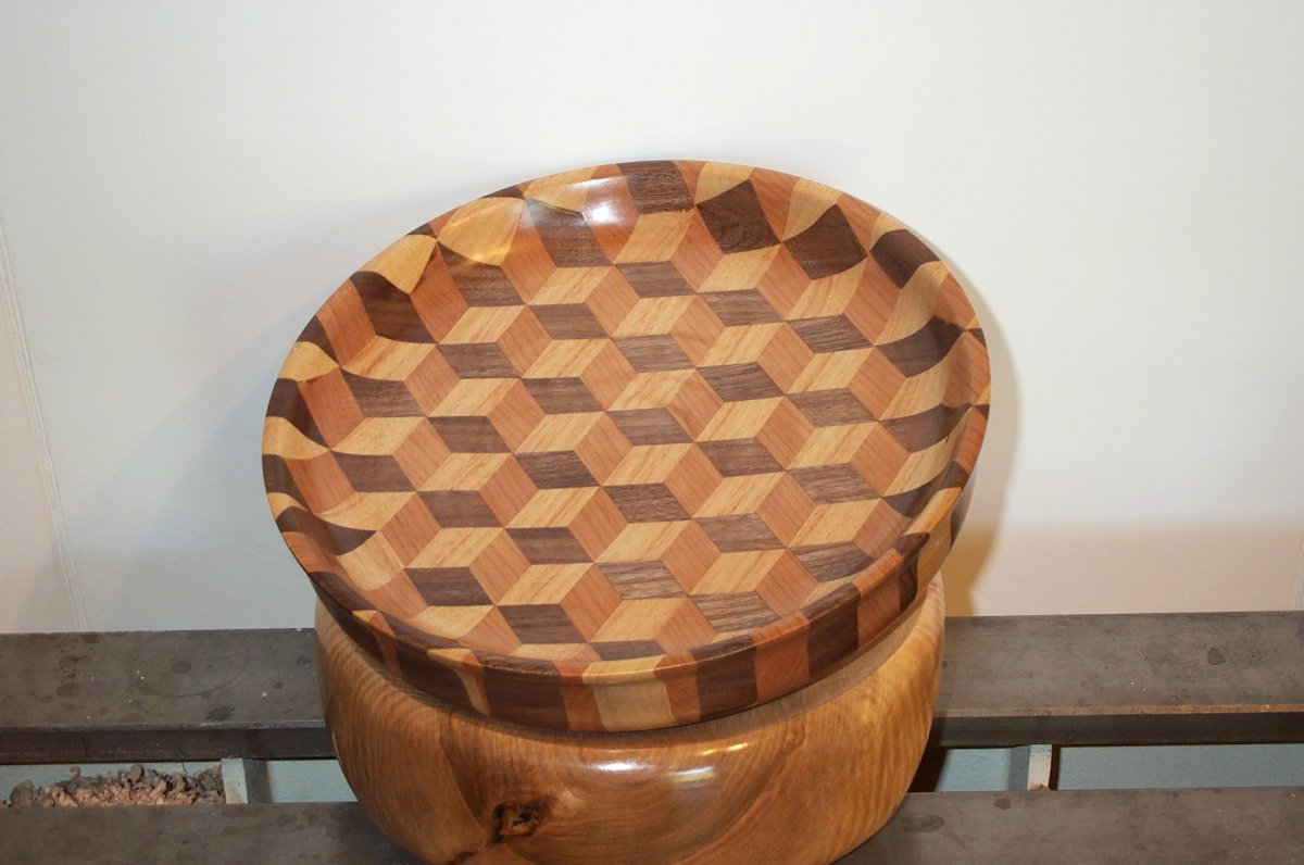 Top of Hexagonal Prism Bowl/Candy Dish