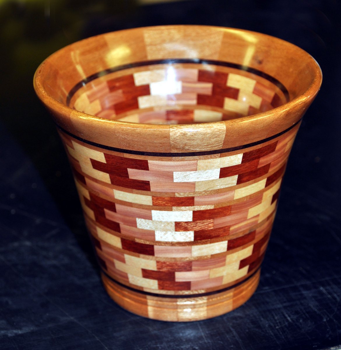 Segmented Wood vase