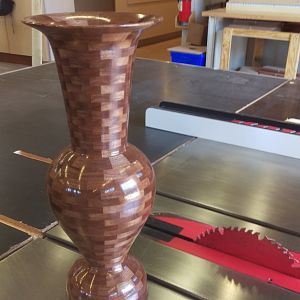 Walnut Vase