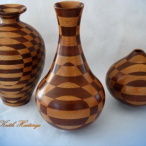 Set Of Three Vases