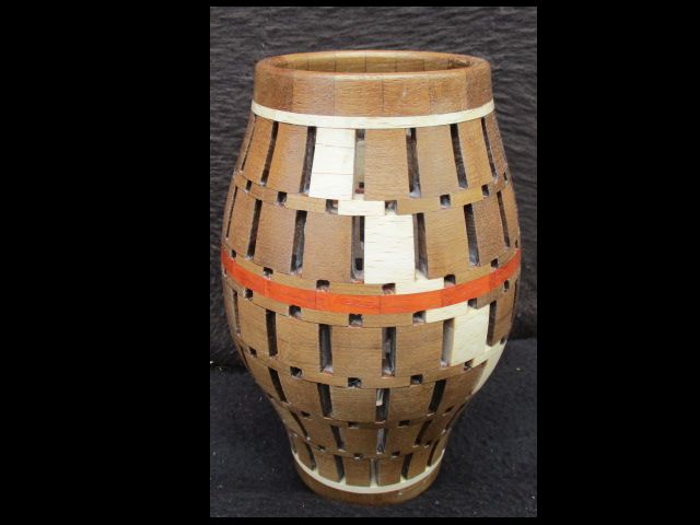 Open segment vase