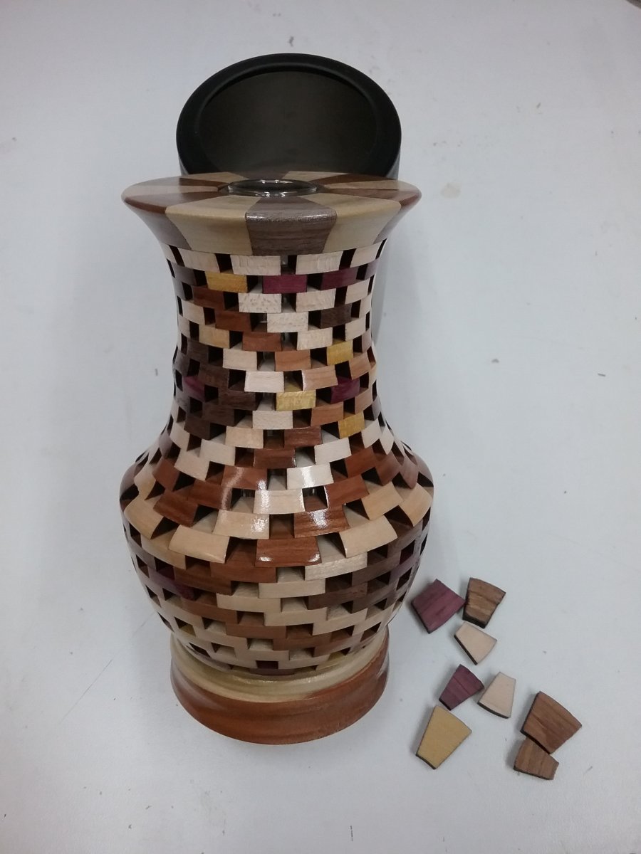 Laser made Vase for wife.