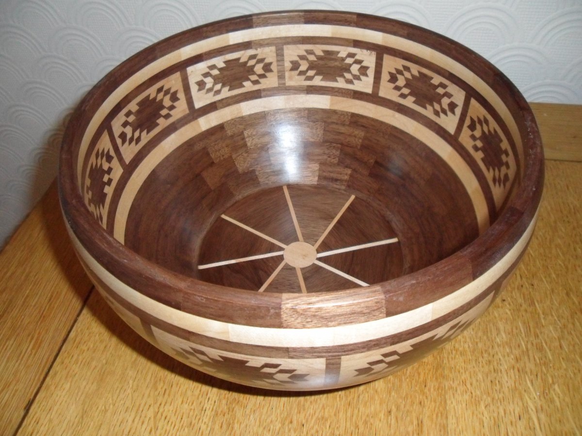 American Walnut and Maple bowl
